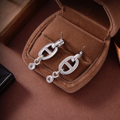 [Royal Jewelry]HM CHAINE DIAMOND EARRINGS