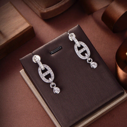 [Royal Jewelry]HM CHAINE DIAMOND EARRINGS