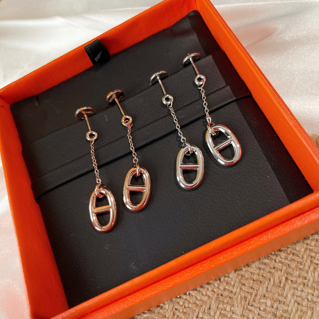 [Royal Jewelry]CHAINE TASSEL EARRINGS