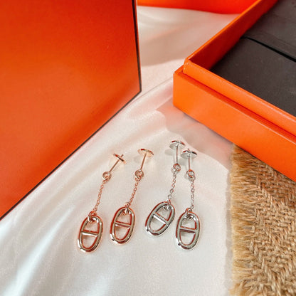 [Royal Jewelry]CHAINE TASSEL EARRINGS