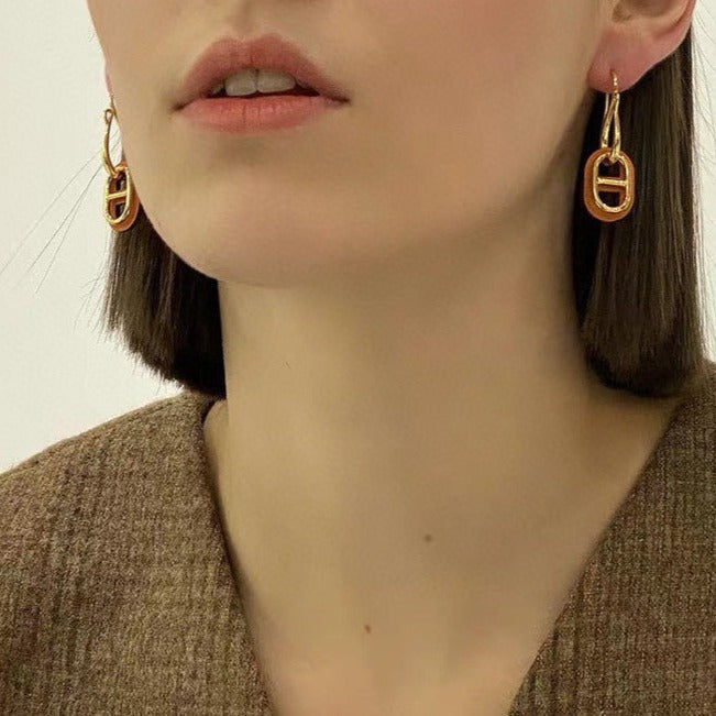[Royal Jewelry]HM O'MAILLON GOLD EARRINGS