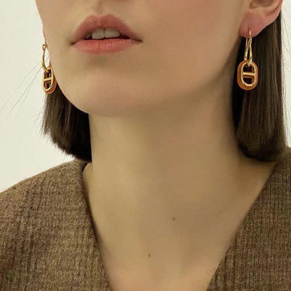 [Royal Jewelry]HM O'MAILLON GOLD EARRINGS