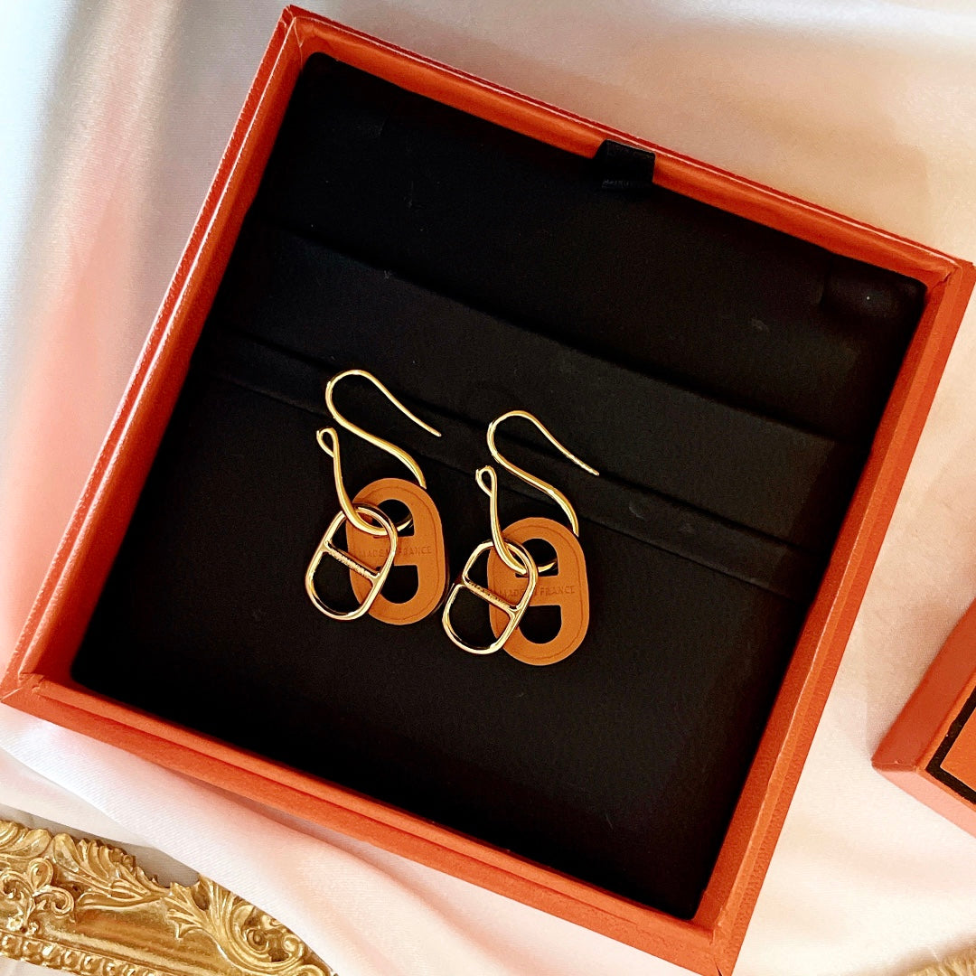 [Royal Jewelry]HM O'MAILLON GOLD EARRINGS