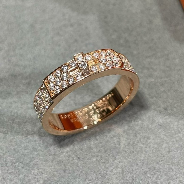 [Royal Jewelry]KELLY PINK GOLD DIAMOND RING