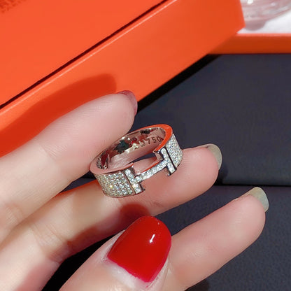 [Royal Jewelry]H RING FULL DIAMOND