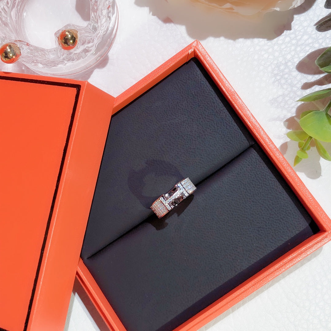 [Royal Jewelry]H RING FULL DIAMOND