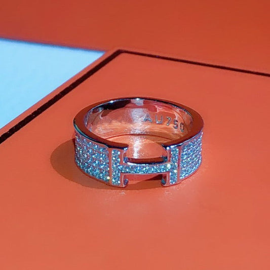 [Royal Jewelry]H RING FULL DIAMOND