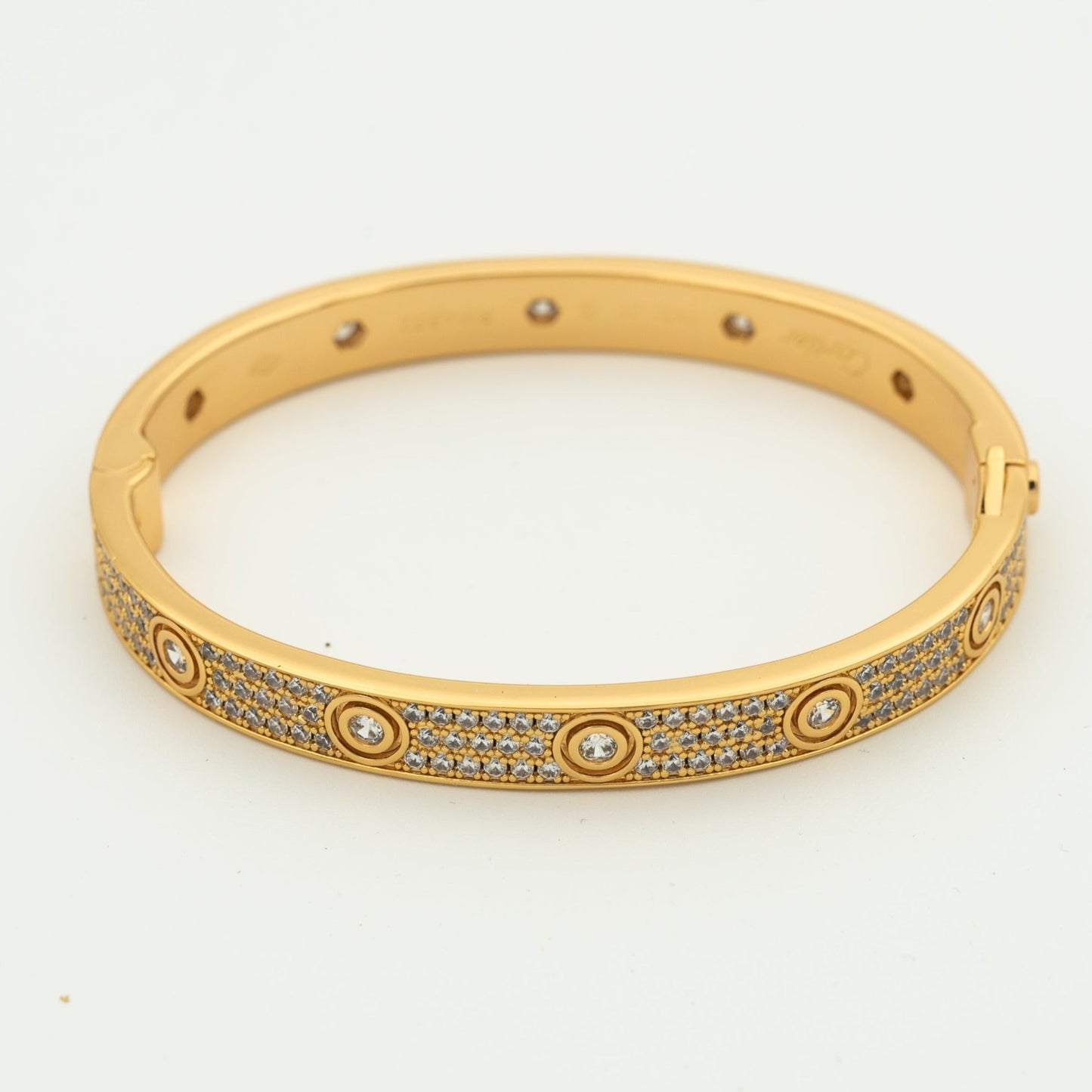 [Royal Jewelry]LOVE BRACELET 6.1MM DIAMOND-PAVED 10 BIG DIAMONDS
