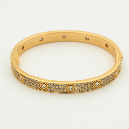[Royal Jewelry]LOVE BRACELET 6.1MM DIAMOND-PAVED 10 BIG DIAMONDS