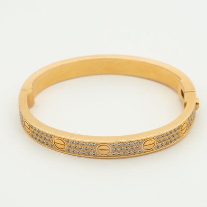 [Royal Jewelry]LOVE BRACELET 6.1MM DIAMOND-PAVED