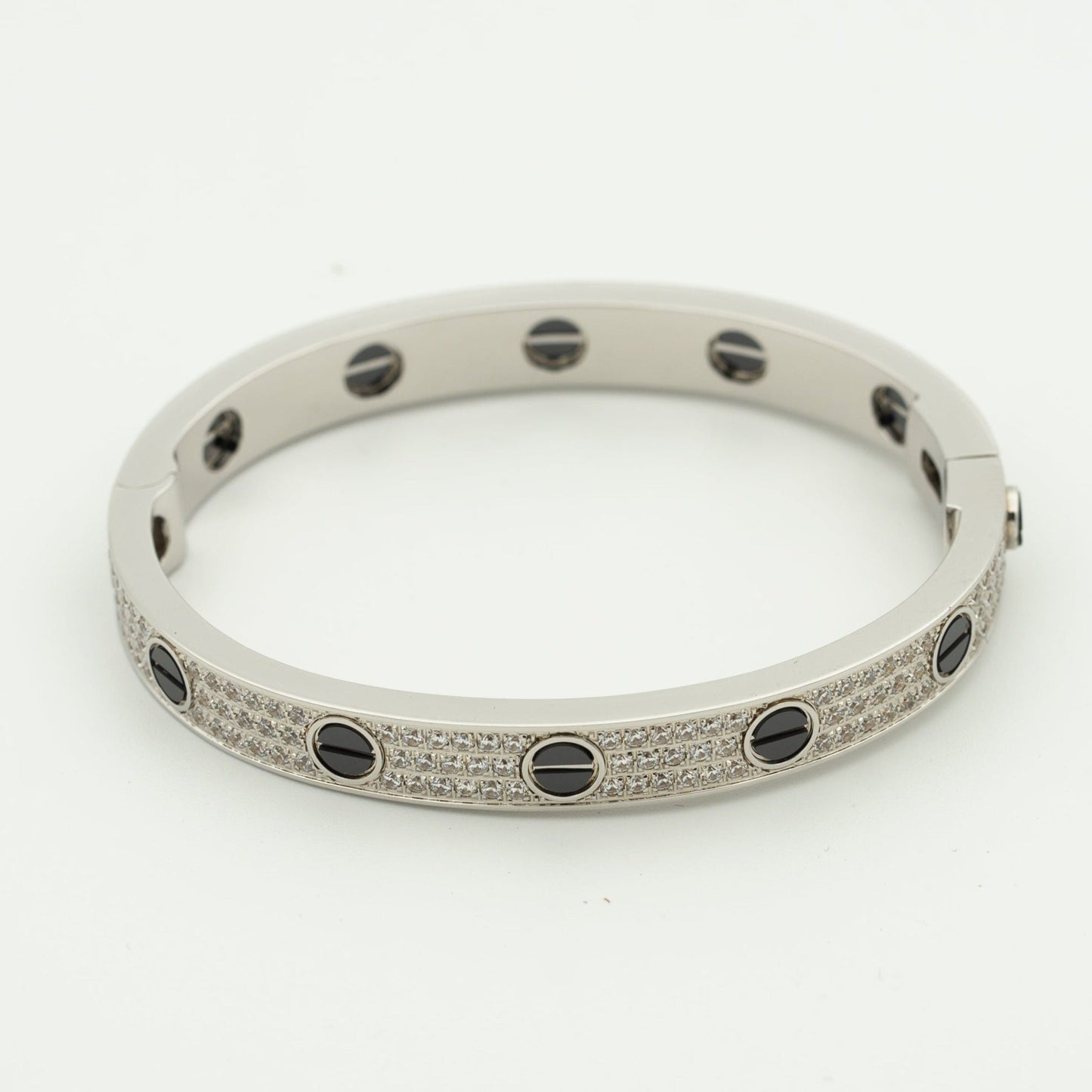 [Royal Jewelry]LOVE BRACELET 6.1MM DIAMOND-PAVED CERAMIC