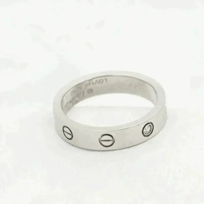 [Royal Jewelry]LOVE RING 4MM 1 DIAMOND SILVER