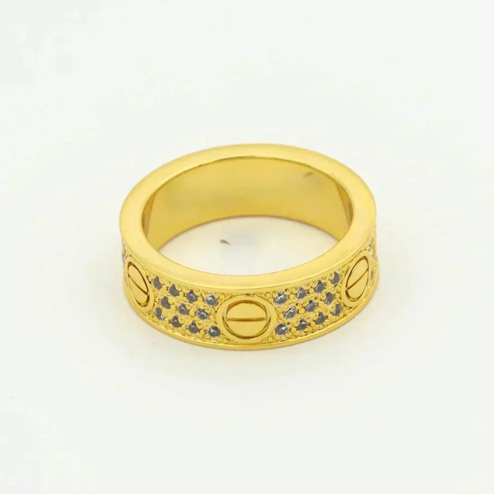 [Royal Jewelry]LOVE RING 5.5MM DIAMONDS PAVED