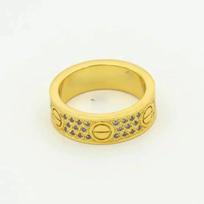 [Royal Jewelry]LOVE RING 5.5MM DIAMONDS PAVED