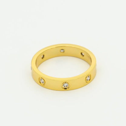 [Royal Jewelry]LOVE RING 3.6MM 8 DIAMONDS
