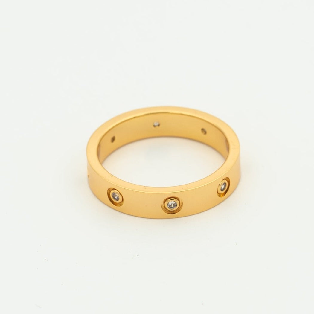 [Royal Jewelry]LOVE RING 3.6MM 8 DIAMONDS