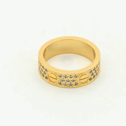 [Royal Jewelry]LOVE RING 5.5MM DIAMONDS PAVED