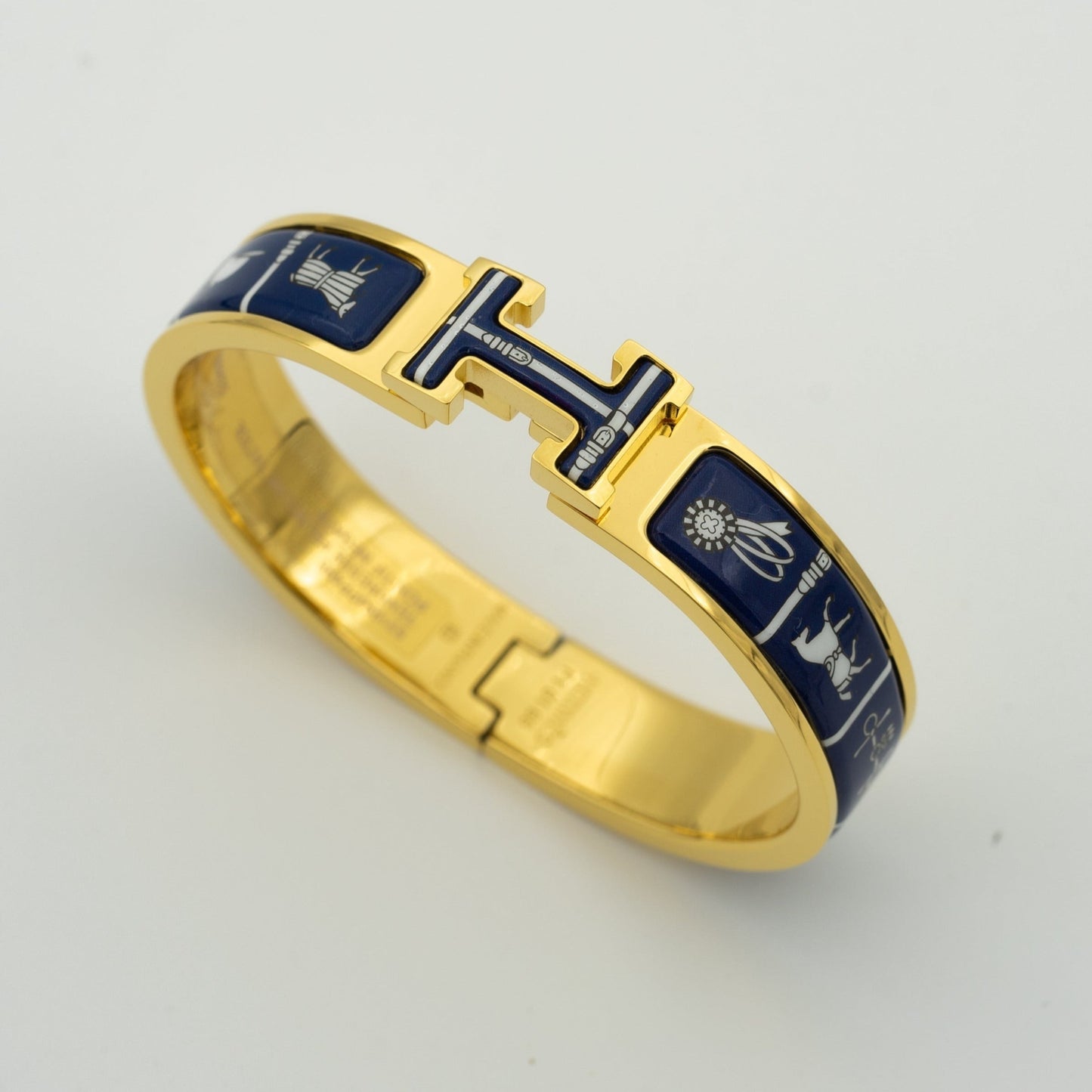 [Royal Jewelry]H BRACELET BLUE CERAMIC