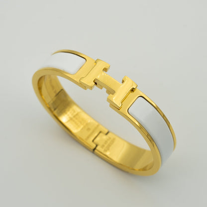 [Royal Jewelry]H WHITE BRACELET
