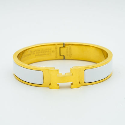 [Royal Jewelry]H WHITE BRACELET