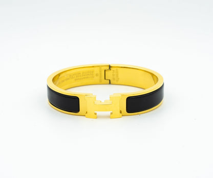 [Royal Jewelry]H BLACK BRACELET
