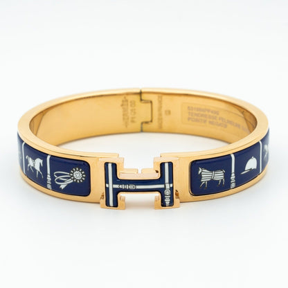 [Royal Jewelry]H BRACELET BLUE CERAMIC