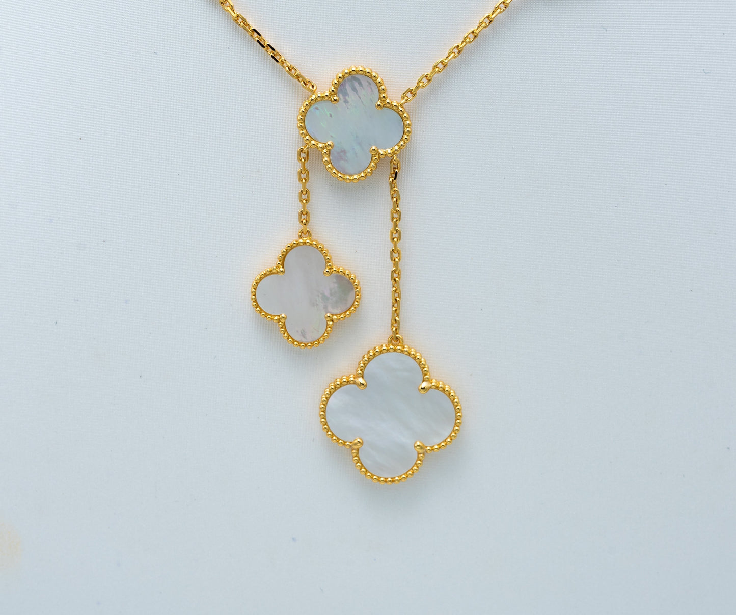 [Royal Jewelry]CLOVER MOTHER OF PEARL NECKLACE 6 MOTIF