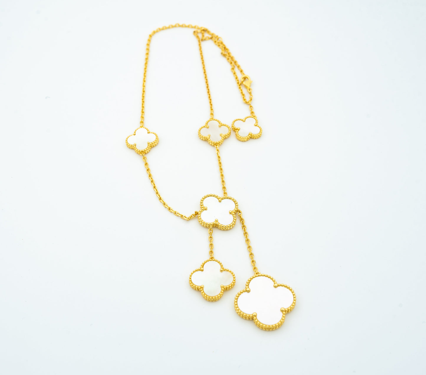[Royal Jewelry]CLOVER MOTHER OF PEARL NECKLACE 6 MOTIF
