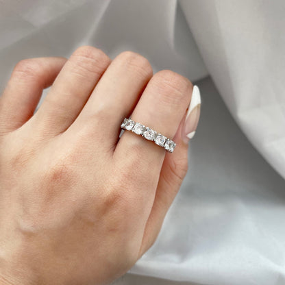 [Royal Jewelry]Eternity Round Cut Tennis Ring