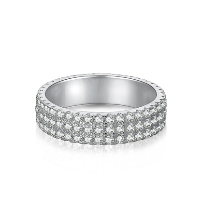 [Royal Jewelry]Dainty Round Cut Tennis Ring