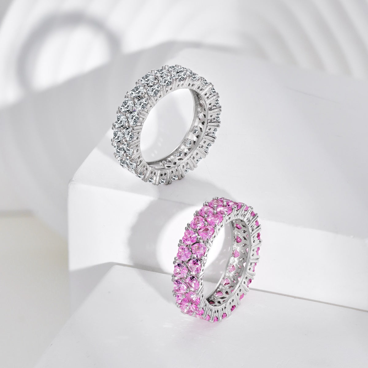 [Royal Jewelry]Sparkling Full Heart Ring