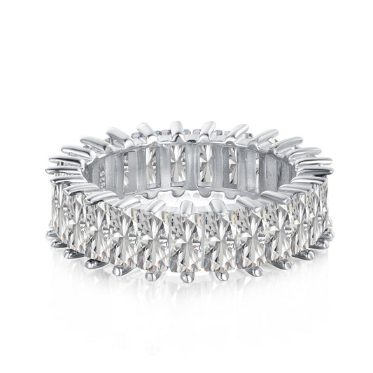 [Royal Jewelry]Unique Colorful Radiant Cut RIng
