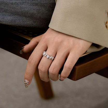 [Royal Jewelry]Delicate Multi Cut Ring