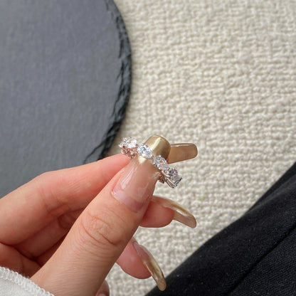 [Royal Jewelry]Exquisite Pear Cut Tennis Ring