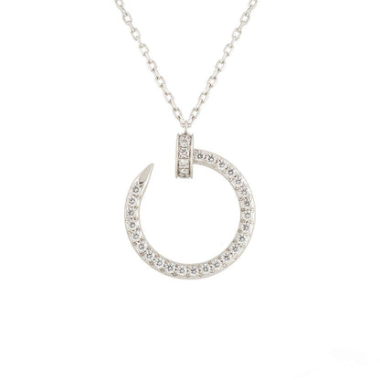 [Royal Jewelry]JUSTE NECKLACE SILVER DIAMONDS