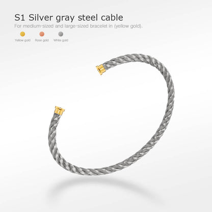 [Royal Jewelry]SÉRIE FORCE BRACELET CÂBLES 50 CHOIX (SÉLECTION BRICOLAGE)