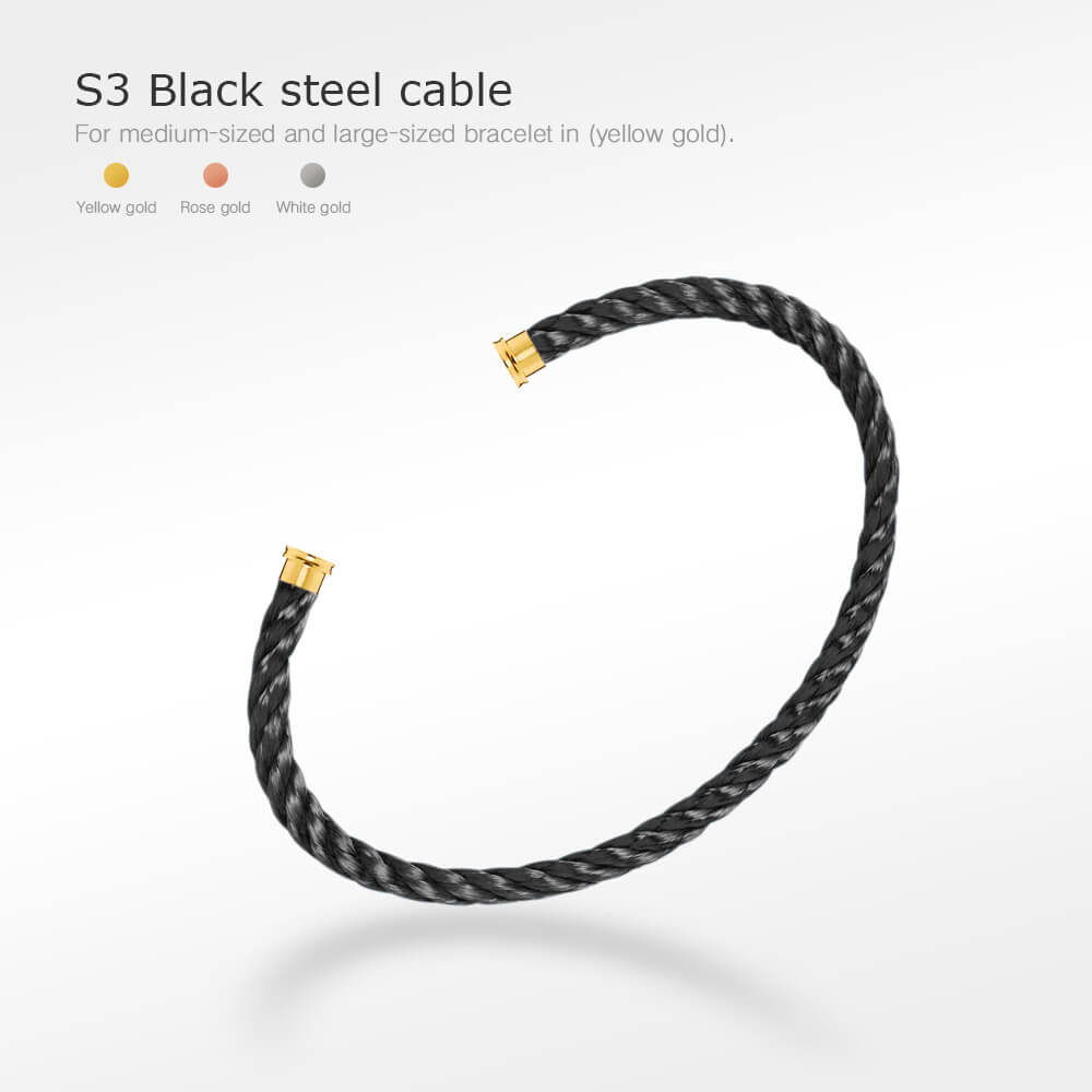 [Royal Jewelry]SÉRIE FORCE BRACELET CÂBLES 50 CHOIX (SÉLECTION BRICOLAGE)