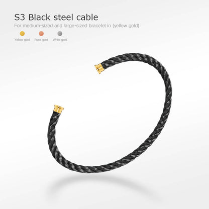 [Royal Jewelry]SÉRIE FORCE BRACELET CÂBLES 50 CHOIX (SÉLECTION BRICOLAGE)