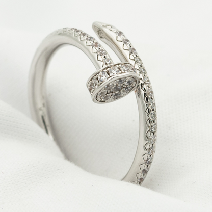 [Royal Jewelry]JUSTE RING 1.8MM SILVER DIAMONDS