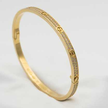 [Royal Jewelry]LOVE BRACELET 3.65MM DIAMOND-PAVED