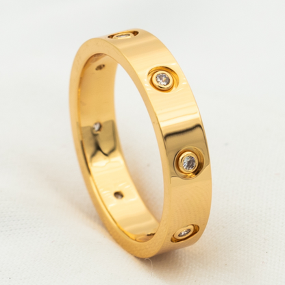[Royal Jewelry]LOVE RING 3.6MM 8 DIAMONDS