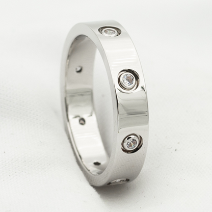 [Royal Jewelry]LOVE RING 3.6MM 8 DIAMONDS