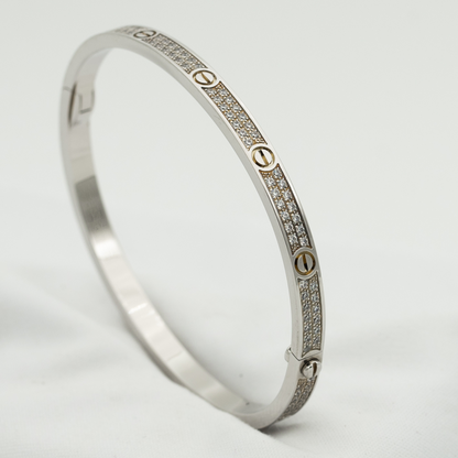 [Royal Jewelry]LOVE BRACELET 3.65MM DIAMOND-PAVED