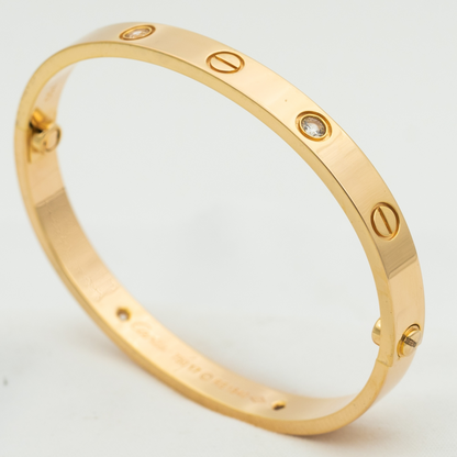 [Royal Jewelry]LOVE BRACELET 6.1MM 4 DIAMONDS