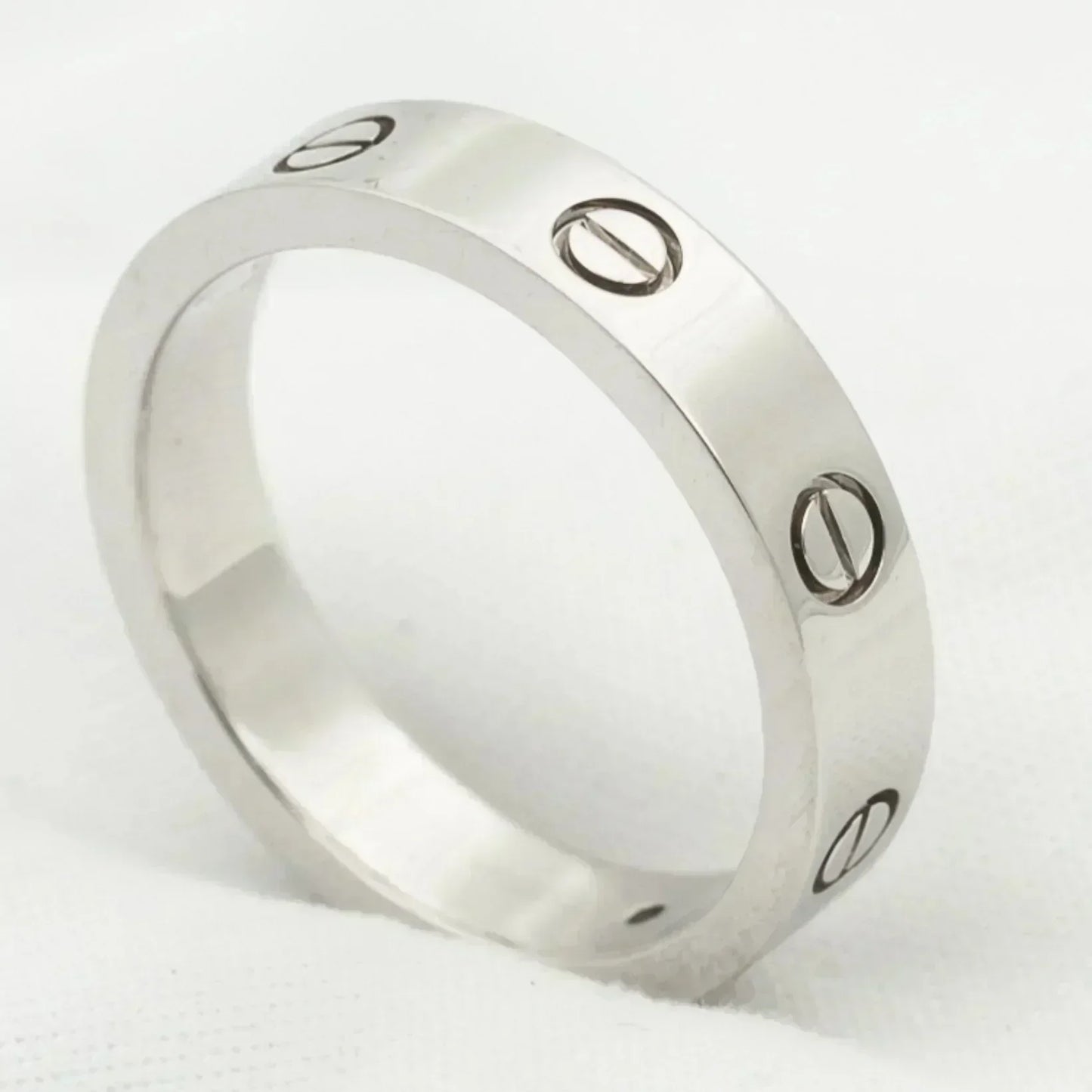 [Royal Jewelry]LOVE RING 4MM 1 DIAMOND SILVER