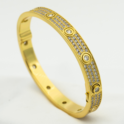 [Royal Jewelry]LOVE BRACELET 6.1MM DIAMOND-PAVED 10 BIG DIAMONDS