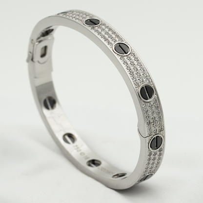 [Royal Jewelry]LOVE BRACELET 6.1MM DIAMOND-PAVED CERAMIC