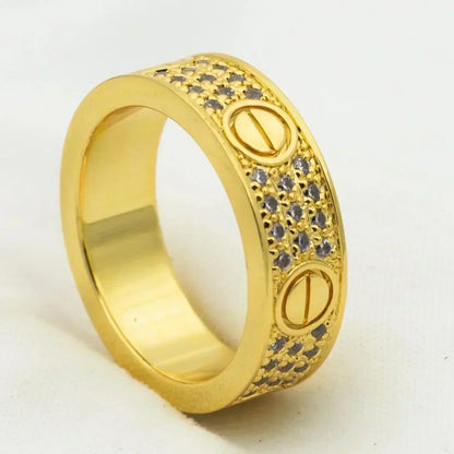 [Royal Jewelry]LOVE RING 5.5MM DIAMONDS PAVED