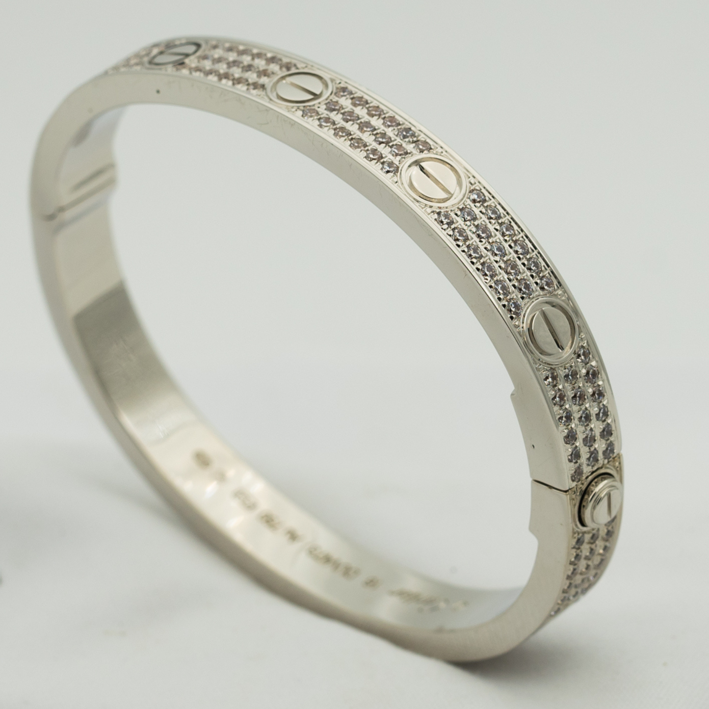 [Royal Jewelry]LOVE BRACELET 6.1MM DIAMOND-PAVED
