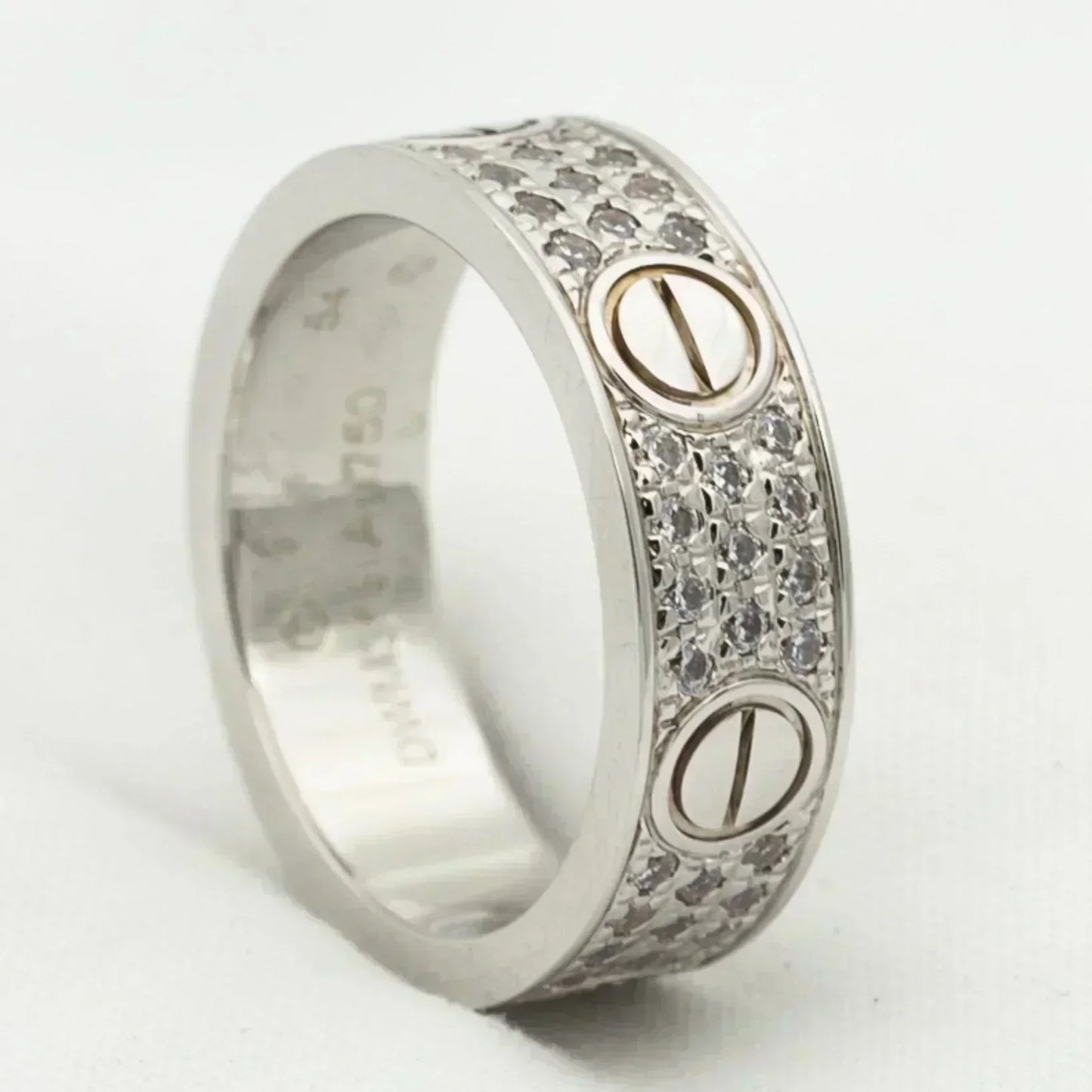 [Royal Jewelry]LOVE RING 5.5MM DIAMONDS PAVED